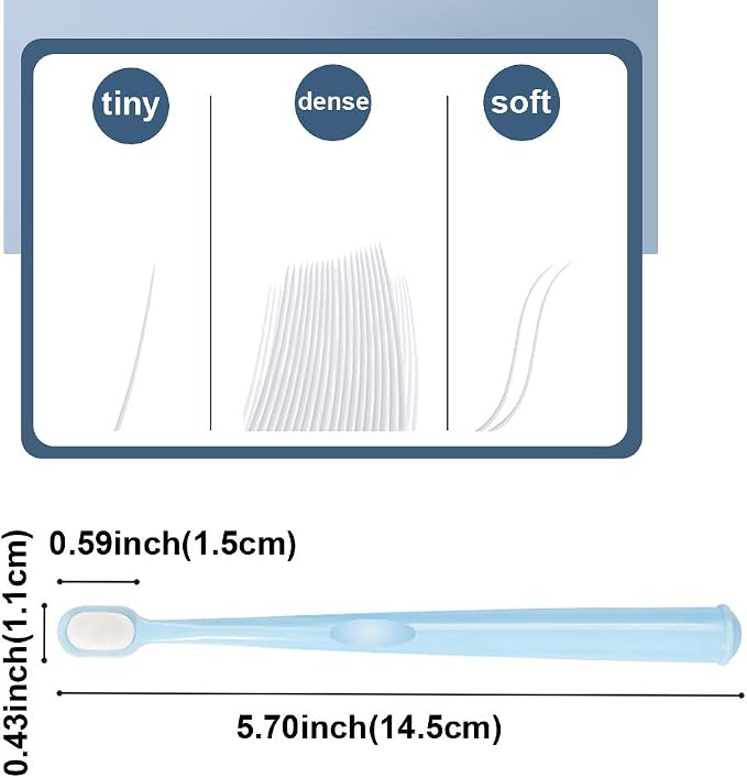 Small Dog Toothbrush Kit, Extra Soft Cat Toothbrush Dental, Easy Teeth Cleaning Head, Pet Deep Clean Dense Brush, Safe and Effective Oral Care, Brush Away Bad Breath, Easy to Handle, 3 Pack