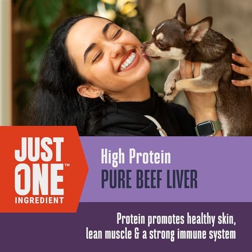 Whole Life Just One Beef Liver Freeze-Dried Dog Treats - 10 oz