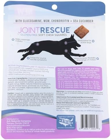 ARK NATURALS, Pet Sea Mobility Venison Jerky, 9 Ounce