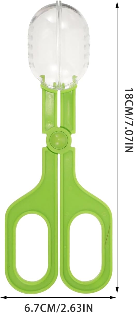 GANAZONO Reptile Tank Feeding Clamp and Poop Scoop Multi-Functional Aquarium Grabber Tool for Fish Tanks and Reptile Cages 7.08X2.63X1.57In