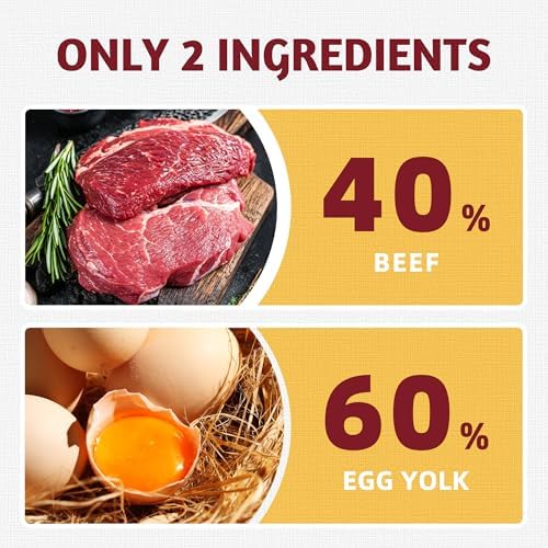 Just Try Beef Egg Yolk Cats & Dogs Food Toppers, 4.23 oz