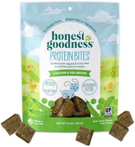 Honest to Goodness Protein Bites Chicken & Pea Dog Jerky, 5.5 oz