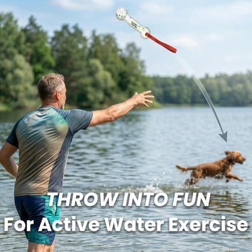 Water Float Dog Pool Toy, 8" Training Bumper Made of ETPU Foam | Small Medium Large Dogs, Outdoor Fetch, Interactive Retrieving Dummy, Beach Park Throw Hunting, Durable, Lightweight, Soft