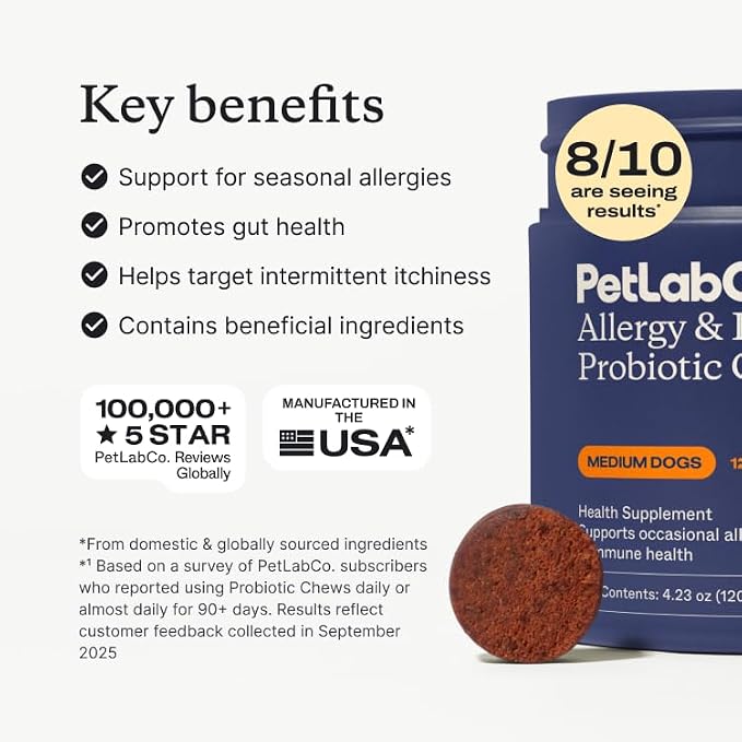 PetLab Co. Allergy & Immune Chews - Medium Dogs, 30ct