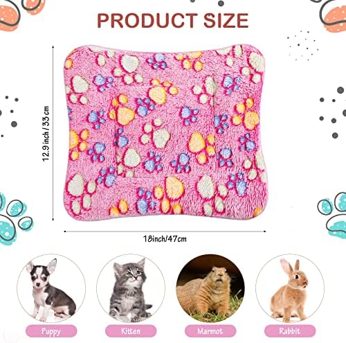 Tuanse 4 Pack Soft Pet Bed Mat Small Dog Crate Fleece