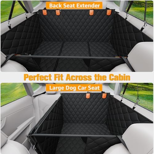 PETICON Convertible Backseat Extender - Hard Bottom Dog Seat Cover
