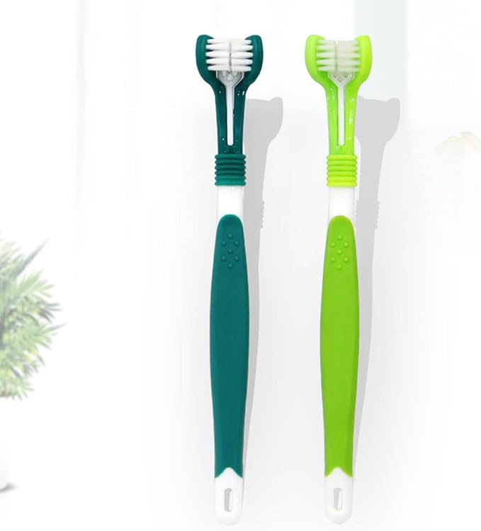 Three Sided Pet Toothbrush for Dog Teeth Puppy Owner Effectively Brush The Dirt On Pet Teeth Dog