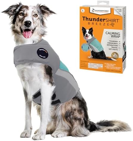 ThunderShirt Breeze for Dogs Calming Anxiety Vest, Large, Large