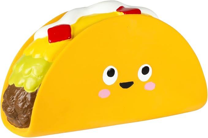 Fringe Studio WHATCHU Taco ‘Bout Latex Dog Toy, Pet Shop Collection (366020)
