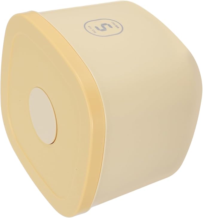 Airtight Small Yellow Pet Food Storage Container for Dog and Cat Food, Vacuum-sealed Grain Storage Bucket with Moisture Proof Seal, Household Dog Snack Bin for Daily Use