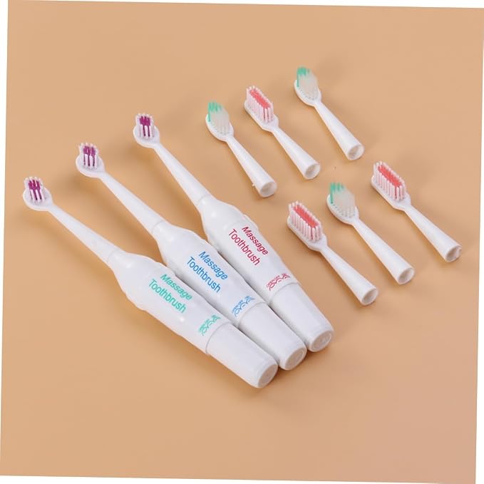 PET-Friendly Electric Toothbrush Waterproof Rechargeable Dog and Cat Toothbrush Travel Case Convenient Three-Sided Design for Effective Teeth Cleaning Random Color