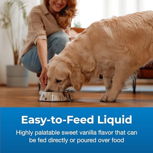 PetAg Dyne High Calorie Liquid Nutritional Supplement for Dogs & Puppies 8 Weeks and Older - 16 oz - Supports Performance and Endurance - Sweet Vanilla Flavor