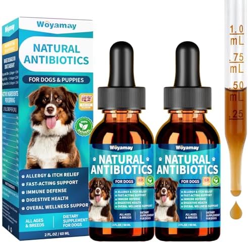 Woyamay Antibiotics for Dogs, Natural Dog Antibiotics for Allergy Relief