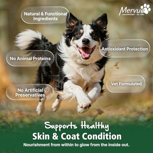 Mervue Skin and Coat Supplement for Dogs in Gel (30 Day Supply)
