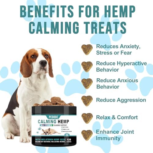 Hemp Calming Chews for Dogs, 120 Chews