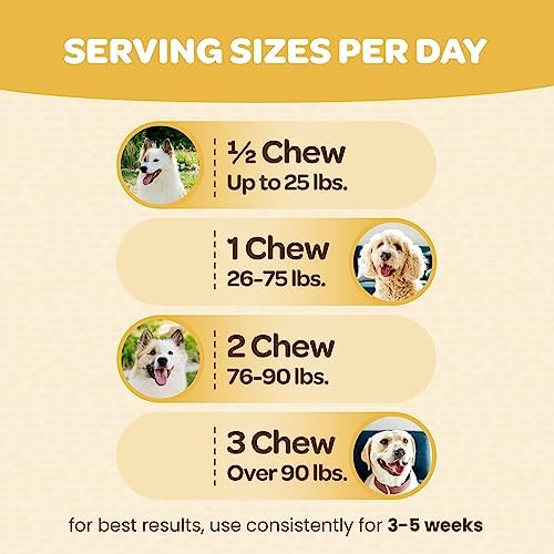 Turmeric for Dogs Soft Chews | Hip and Joint Chews for Dogs Comfort & Mobility with Collagen for Dogs | Dog Joint Supplement for All Ages Breeds & Sizes | NASC Certified & Made in The USA | 90 Chews