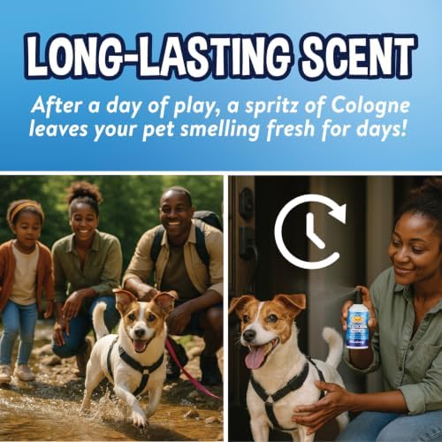 Bodhi Dog Natural Dog Cologne (Blueberry) - Premium Scented Deodorizing Pet Perfume with Conditioner for Dogs & Cats - Keeps Pets Fresh & Clean - Gentle and Safe Formula, Made in USA (4 Fl Oz)
