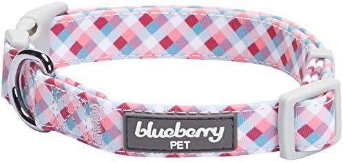 Blueberry Pet Timeless Multicolor Scottish Tartan Adjustable Dog Bandana Collar with Bow Tie, Small, Neck 12"-16"