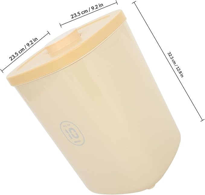 Large Vacuum Sealed Dog Food Storage Container with Airtight Seal, Large, Yellow