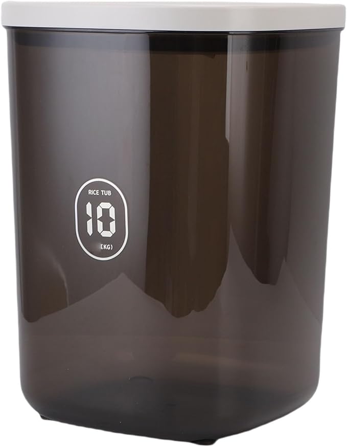Airtight Pet Food Storage Container 10L Large Capacity Vacuum Sealed Bin for Dog Cat Food | Robust PET Plastic, Locking Lid, Keep Fresh Dry Food Storage