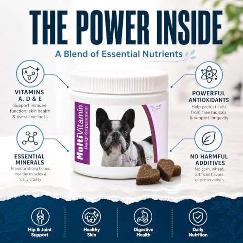 Healthy Breeds French Bulldog All in One Multivitamin Soft Chew 120 Count