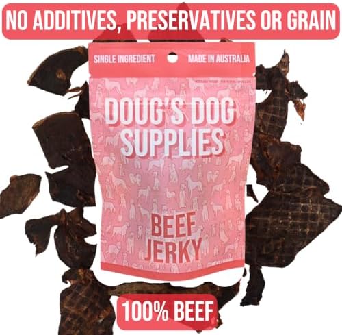 Doug's Dog Supplies Beef Jerky for Dogs - Single Ingredient, Grain-Free, High-Protein (1 Ounce (Sampler), Beef)