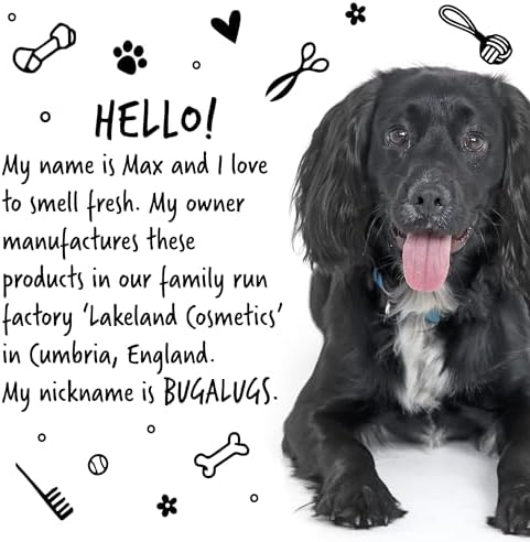 BUGALUGS Dog Shampoo Luxury 2 in 1 Papaya & Coconut Dog Grooming Shampoo Products for Smelly Dogs with Fragrance, Best Puppy Shampoo, Professional Groom Vegan pet Shampoo & Conditioner