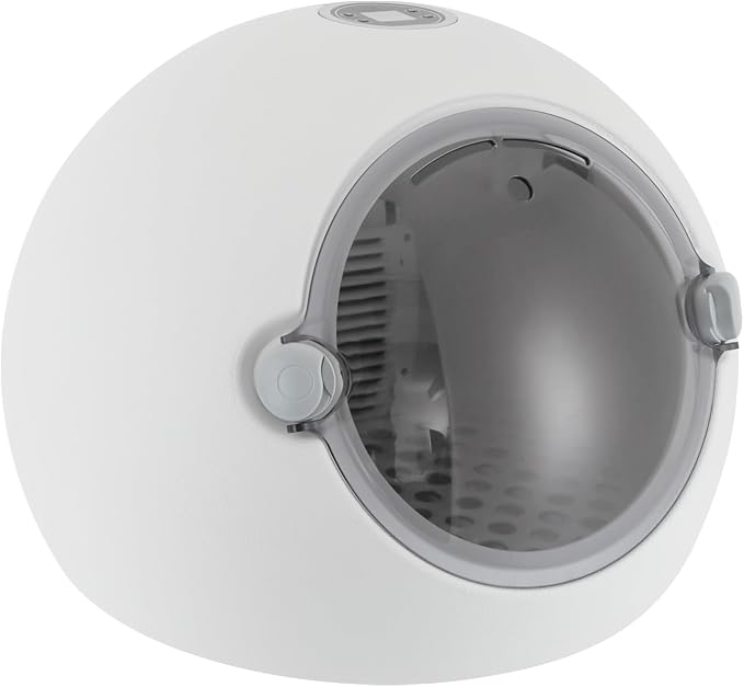DYNAMI Automatic Pet Dryer Box for Cats and Small Dogs up to 16 lbs,600W Quiet Dog Hair Dryer with Adjustable Temperatur&Time,Hands-Free Cat Drying Box Portable Grooming Dryer,Built-in UV Light