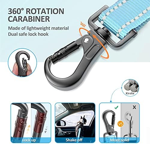 Dog Seat Belt 3-in-1 Car Harness - Light Blue