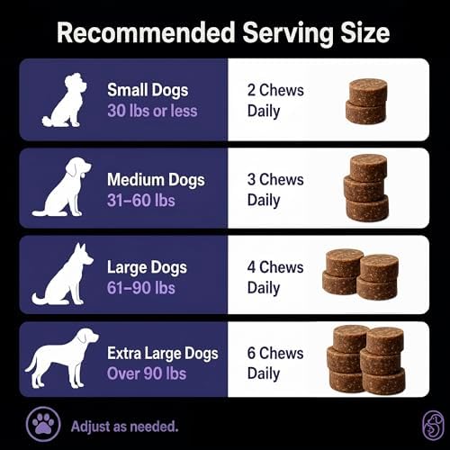Calming Chews for Dogs, L-Theanine, Chamomile