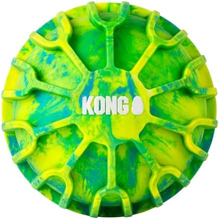 KONG FlexBall Interactive Fetch Toy, Floats in Water, for X-Large Dogs | Durable Interactive Fetch Ball with Easy-Grip Ridges That Floats in Water, Built for Long Outdoor Play