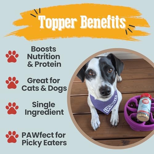 Farm To Pet - Dog Food Topper - 4.7 oz Fish Meal Toppers for Dogs, Single Ingredient, Lean, All Natural, Healthy Food for Small, Medium, Large Breeds, & Puppies - Made in USA