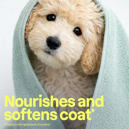 Attitude 2-in-1 Pet Shampoo and Conditioner, Dog & Puppy Shampoo with Argan Oil for Soft Shiny Coat, Gentle Nourishing Grooming Wash, Vegan, Coco Breeze Scent, 8 Fl Oz