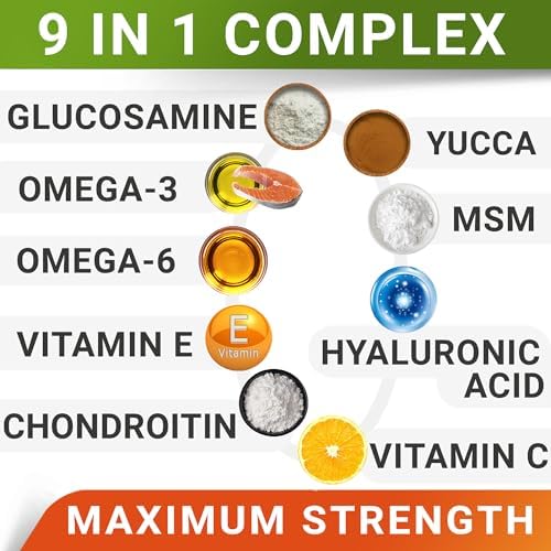 Senior Advanced Glucosamine for Dogs, Chondroitin Hip Joint Supplement Chew