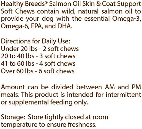 Healthy Breeds Dalmatian Salmon Oil Soft Chews 120 Count
