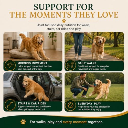 Happy Wags Premium Liquid Collagen for Dogs, Joint Care, Skin & Coat, 1PCS
