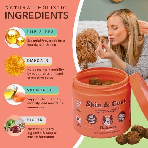 Natural Dog Company Wellness Bundle for Dogs, Skin & Coat Supplements for Dogs, Hip & Joint and Glucosamine for Dogs