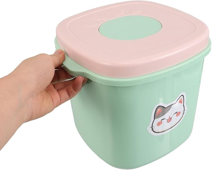 Airtight Pet Food Storage Bucket 3l Plastic Container with Lid Vacuum Seal for Dog and Cat Food Moisture and Dust Proof Farmhouse Kitchen Organization