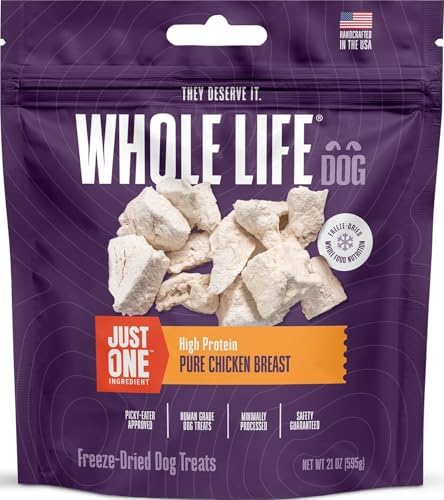 Whole Life Just One Chicken Freeze-Dried Dog Treats - 21 oz