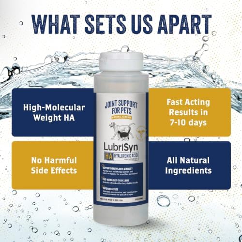 LubriSyn HA Hyaluronic Acid Hip & Joint Supplement for Dogs & Cats, 8 oz