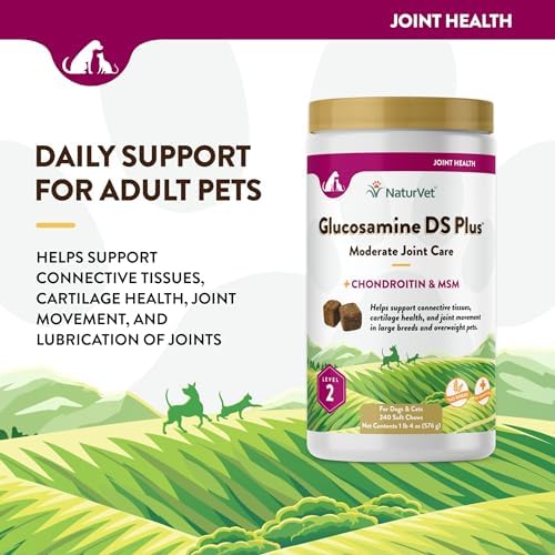 NaturVet Moderate Joint Care with Chondroitin & MSM, Dogs & Cats, 240ct