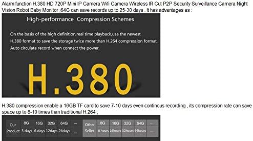 64Gb Can Save 30 Day PTZ PIR Camera Motion Detection Alarm Baby Monitor Camera HD720P IP WiFi Camera P2P CCTV IR Cut Night Vision Home CCTV Camera