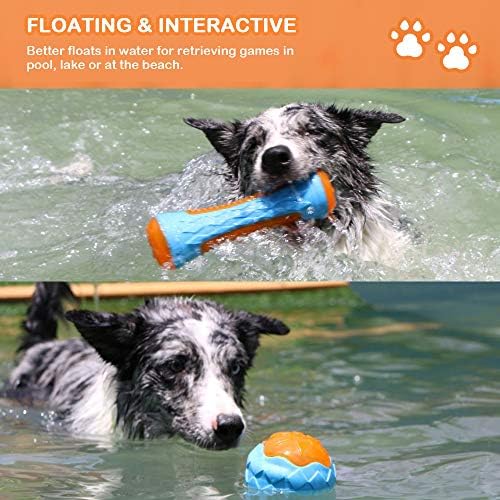 Dog Squeaky Toys Pack, Pool Toys, Floating, 4Pcs