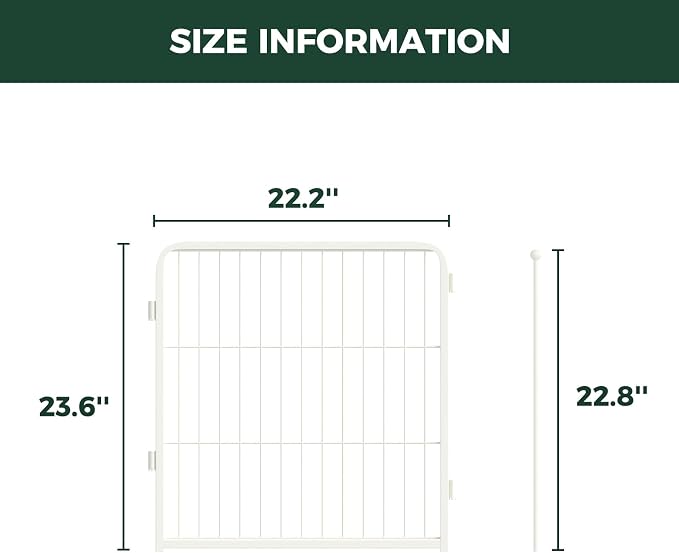 FXW Homeplus Unleashed Indoor Dog Playpen - Stress-Free and Safe Play, Heavy Duty 24 Inch 2 Panels Dog Pen for Puppy and Small Dogs, White│Patented
