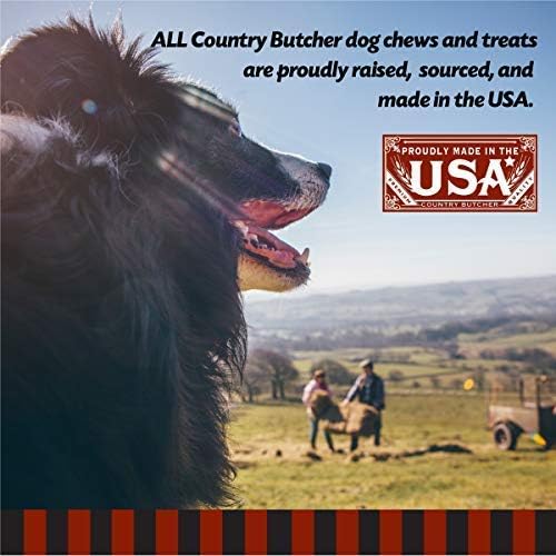 THE COUNTRY BUTCHER Beef Lung Dog Treats, Soft Natural Chews, USA, 16 oz