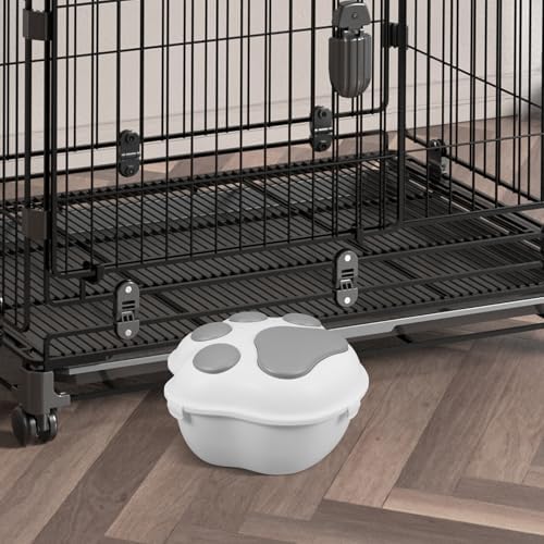 VICASKY Small Gray Airtight Dog Food Storage Container with Lid, Small, Gray