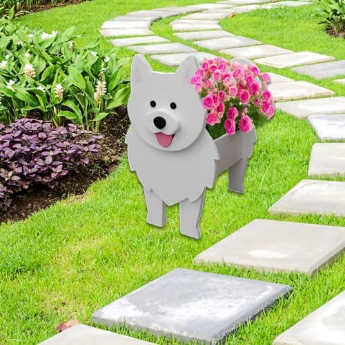 Samoan Dog Planter Pots, Animal Shaped Flower Pot