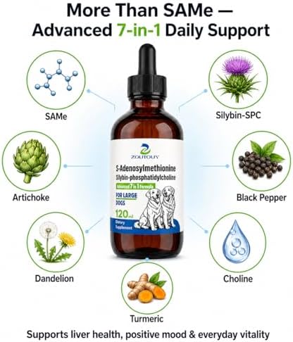 Same for Dogs Liquid with Silybin, Milk Thistle, Dog Liver Supplement, 30ml