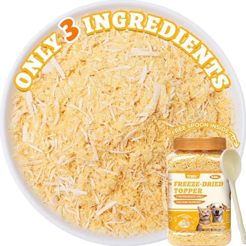 Wellix Freeze Dried Cheese Dog & Cat Food Toppers, 7.05oz