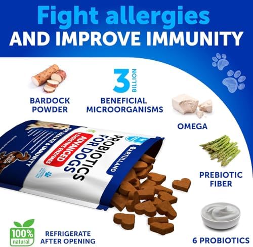 Probiotics for Dogs - 70 Chews - Dog Yeast Probiotic - Dog Probiotics